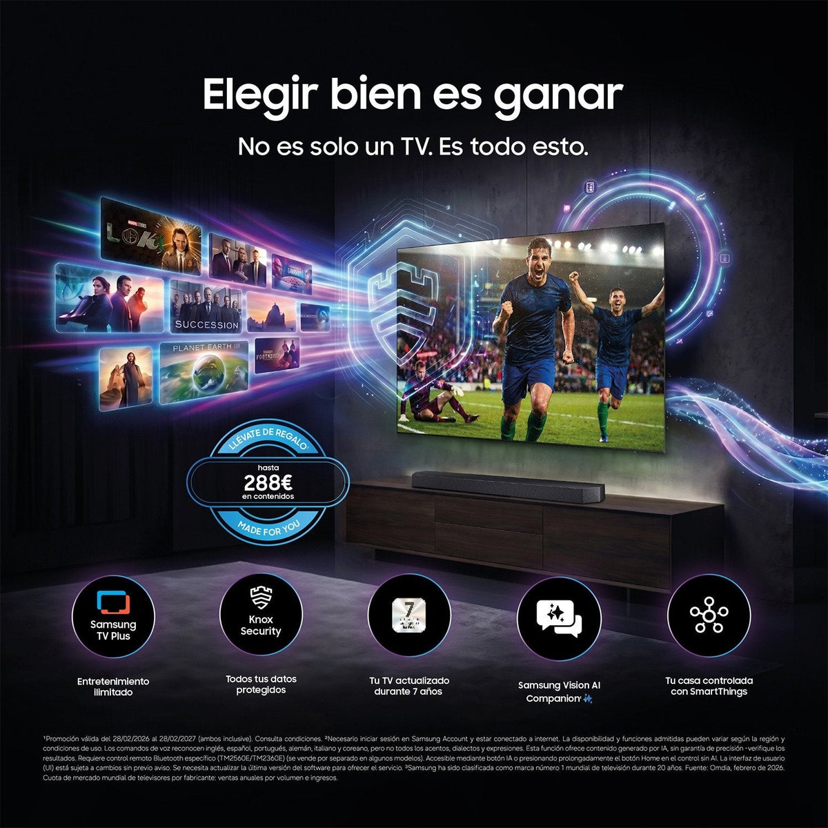 Televisor Samsung Mini Led M72h 75' Ultra Hd 4k Smart Tv Wifi
