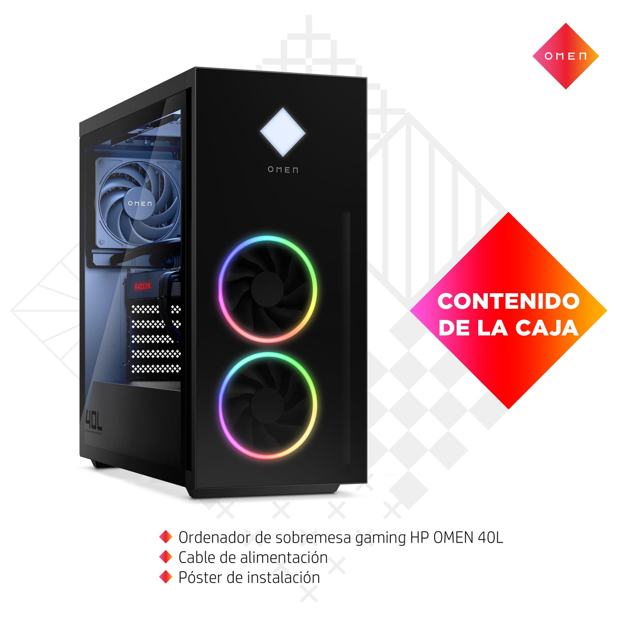 EAN 196188868843 - HP OMEN 40L GT21-0030ns AMD Ryzen™ 7 5800X 16 GB DDR4-SDRAM 1 TB SSD NVIDIA GeForce RTX 3060 Ti FreeDOS To imagen 11