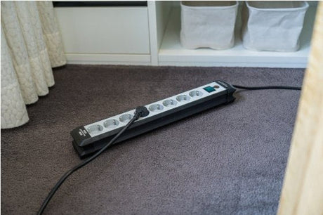 EAN 4007123624386 - Brennenstuhl 1951580101 Regleta, 230 V, Negro y Gris Claro, 49 cm base múltiple 5 m 8 salidas AC Interior imagen 4