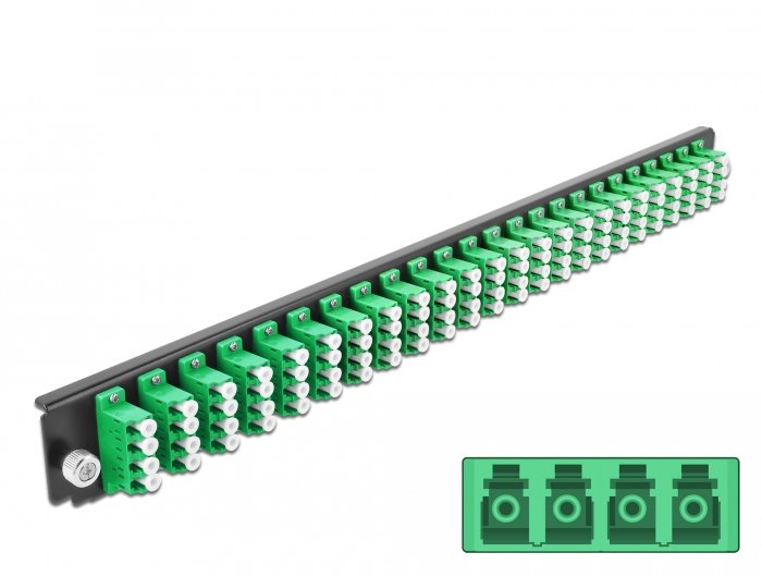 19? Lwl Spleissbox Frontblende 24 Port Lc Quad Grün