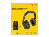 Delock 27181 Auriculares Bluetooth 5.0 Sobre El Oído Plegables Con Micrófono Integrado Y Graves Intensos, Con Hasta 20 Horas De Reproducción