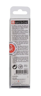 Talens Sakura Rotuladores Permanentes Pigma Micron Fineliner Estuche De 3 Negro