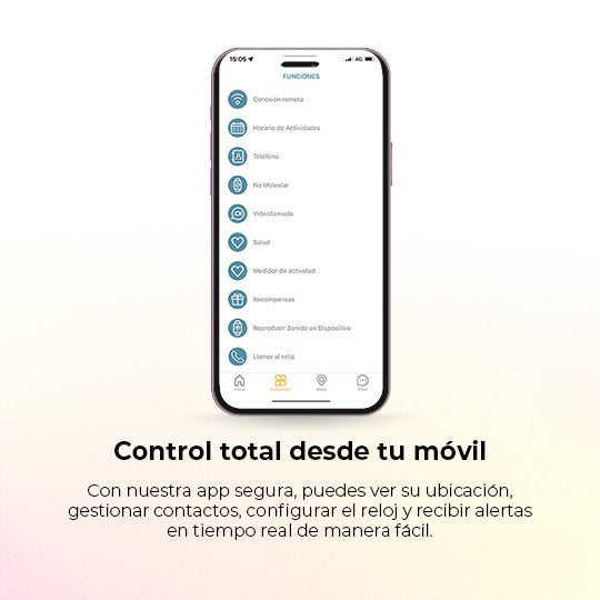 Savefamily Reloj Inteligente Infantil Savewatch Plus 2 - Pantalla Amoled - Carcasa Plateada - Correa Tela Ocean