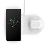 Base De Carga Inalámbrica Doble Belkin Wiz002vfwh  10w Boost Charge Color Blanco