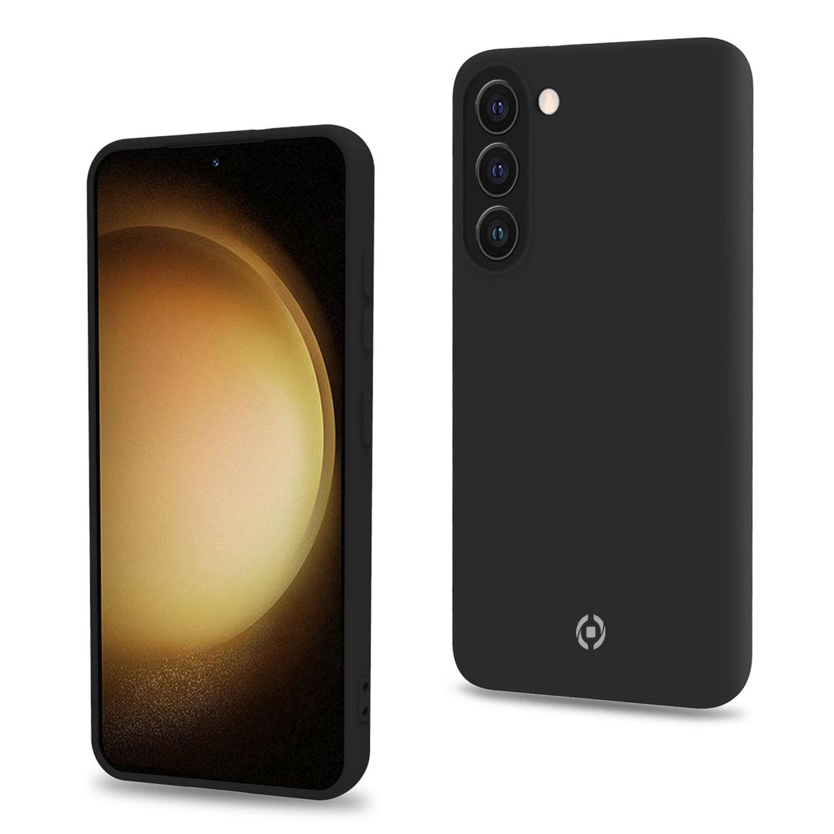 Celly Cromo Funda Para Galaxy S23+ 5g  (6.6") Negro