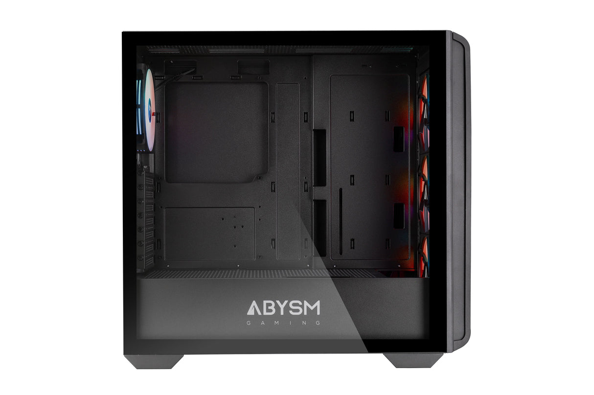 Caja Pc Abysm Danube Kamp Bx300 Black  Atx, Itx, Micro Atx - Lateral Cristal Templado - 3.5" Y 2.5" - Usb-A, Usb-C Y