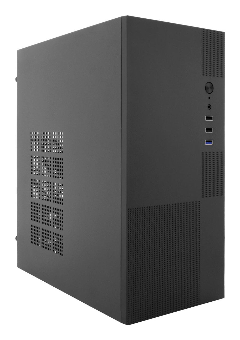 Coolbox Caja Pc M440 Microatx Negro Bahías Int:2x3'5/2'5/ 2xusb3.0, 1xusb2.0/ Audio In/Out/ Sin Fuente De Alimentación