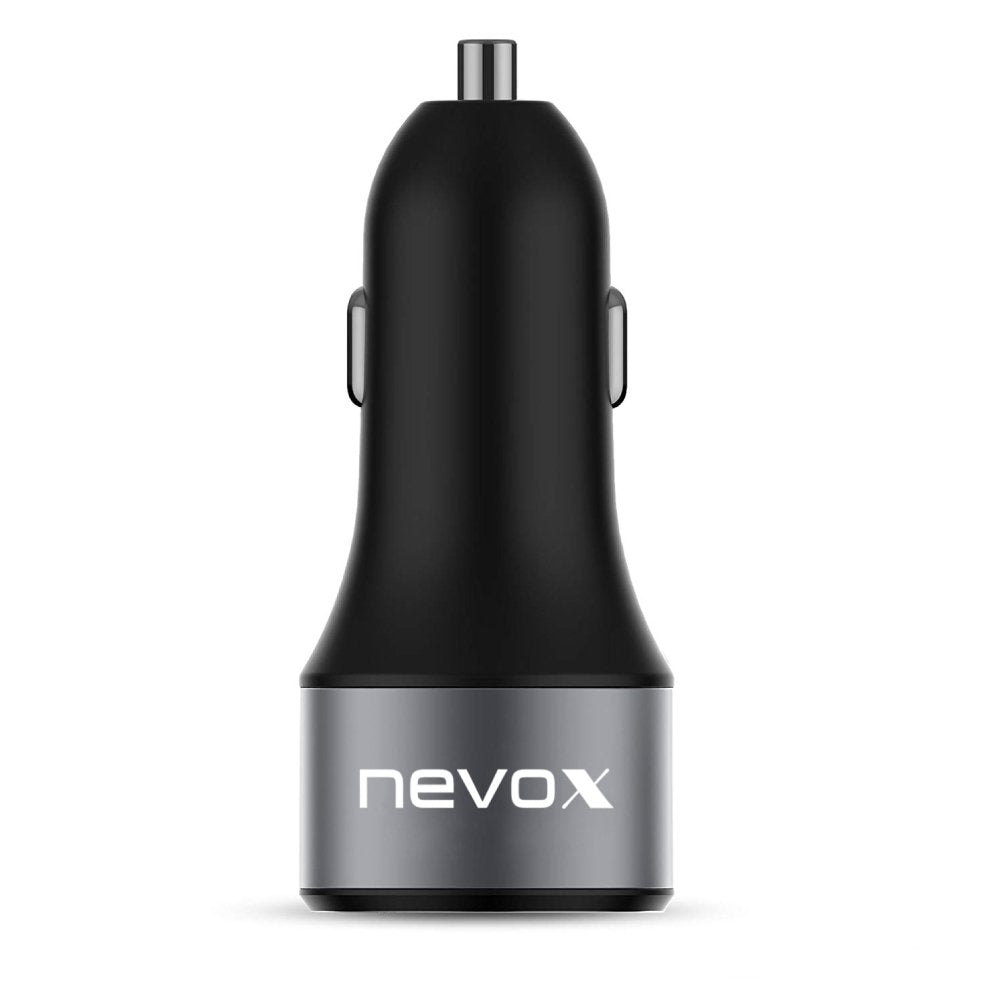 Adaptador Nevox Usb Pd Type C + Qc 3.0 De Carga Para Coche, Cargador Negro 4250686406795