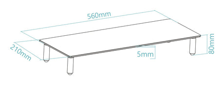 EAN 8433281015630 - TooQ TQMR061 soporte para ordenador portátil Transparente imagen 6