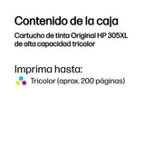EAN 5715063034316 - HP 305XL High Yield Tri-color Original Ink Cartridge cartucho de tinta 1 pieza(s) Alto rendimiento (XL) C imagen 2