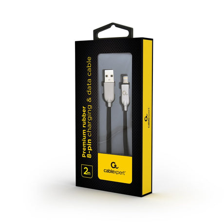 EAN 8716309107921 - Cablexpert CC-USB2R-AMLM-2M cable de conector Lightning Negro imagen 2