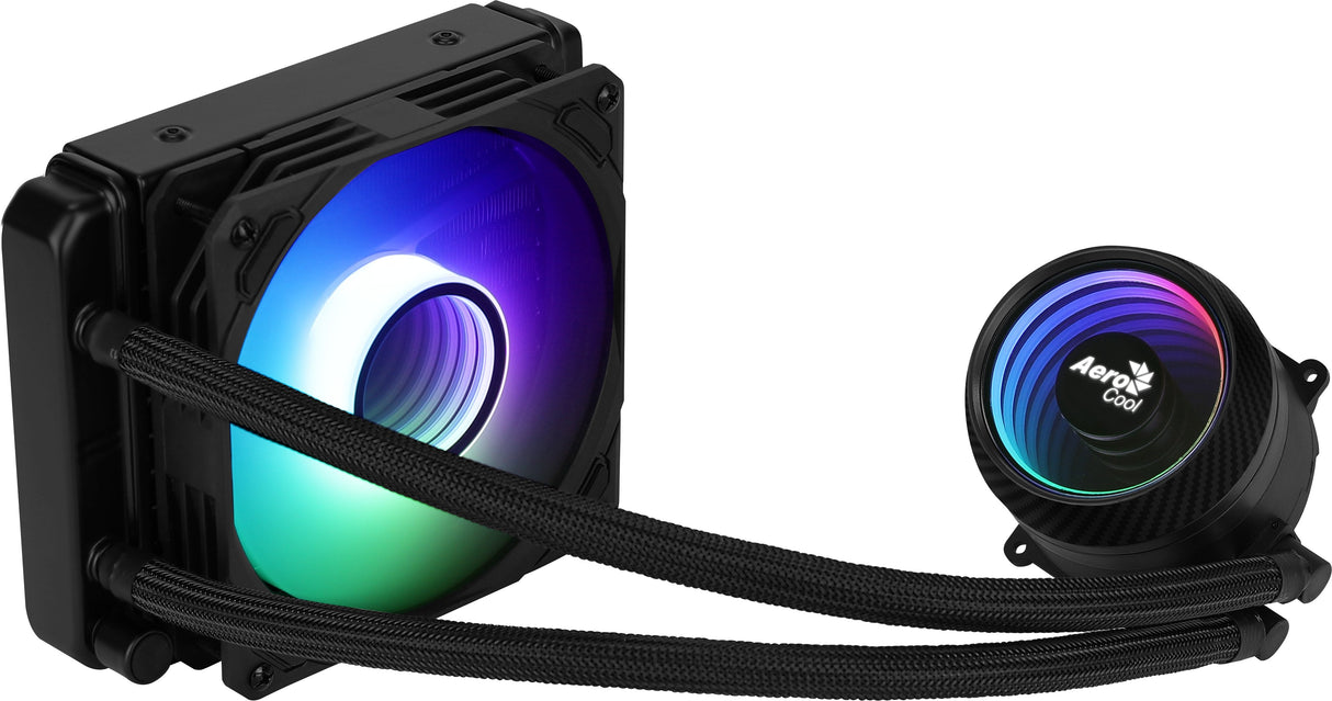 Sistema De Refrigeración Líquida Aerocool Mirage L120 Iluminación Rgb Bloque Cobre / Radiador Aluminio Socket Intel/Amd Según Especificaciones