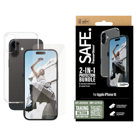 EAN 5715685003530 - PanzerGlass SAFE. by ® 2-in-1 Protection Bundle iPhone 16 Protector de pantalla Apple 1 pieza(s) imagen 2