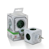 EAN 8718444081166 - Allocacoc PowerCube Original (E) base múltiple 5 salidas AC Verde, Blanco imagen 2