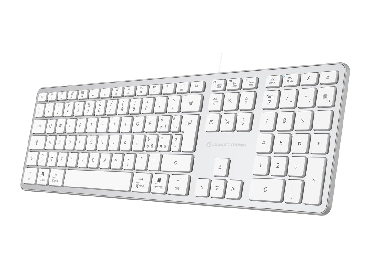 Conceptronic Usb Teclado Slim Usb-A/Usb-C Layout It Ws