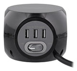 EAN 3303170108369 - T'nB PSBALLBK regleta inteligente 3 salidas AC 1,43 m 3 Negro imagen 2