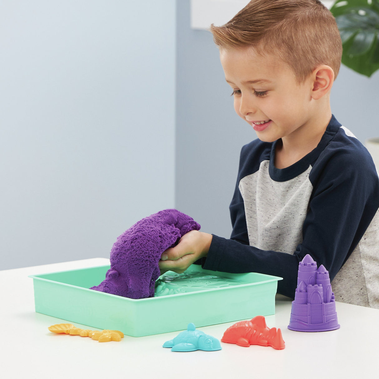 Spin Master Kinetic Sand - Sandbox Set Morado, Arena De Juego 454 Gramos De Arena 6067477