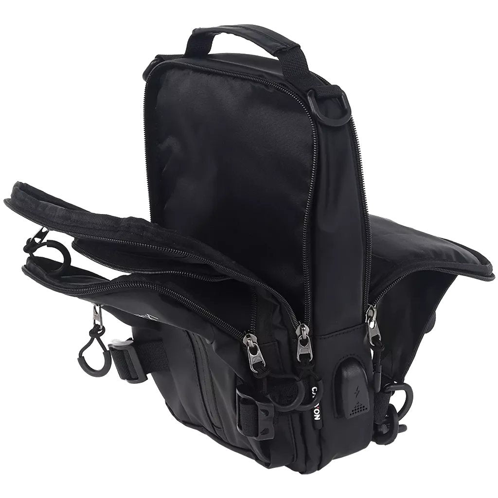 Canyon Cb-1, Fanny Pack 290mm X160mm X90mmblackexterior Materials: 100% Polyesterinner Materials:100% Polyester