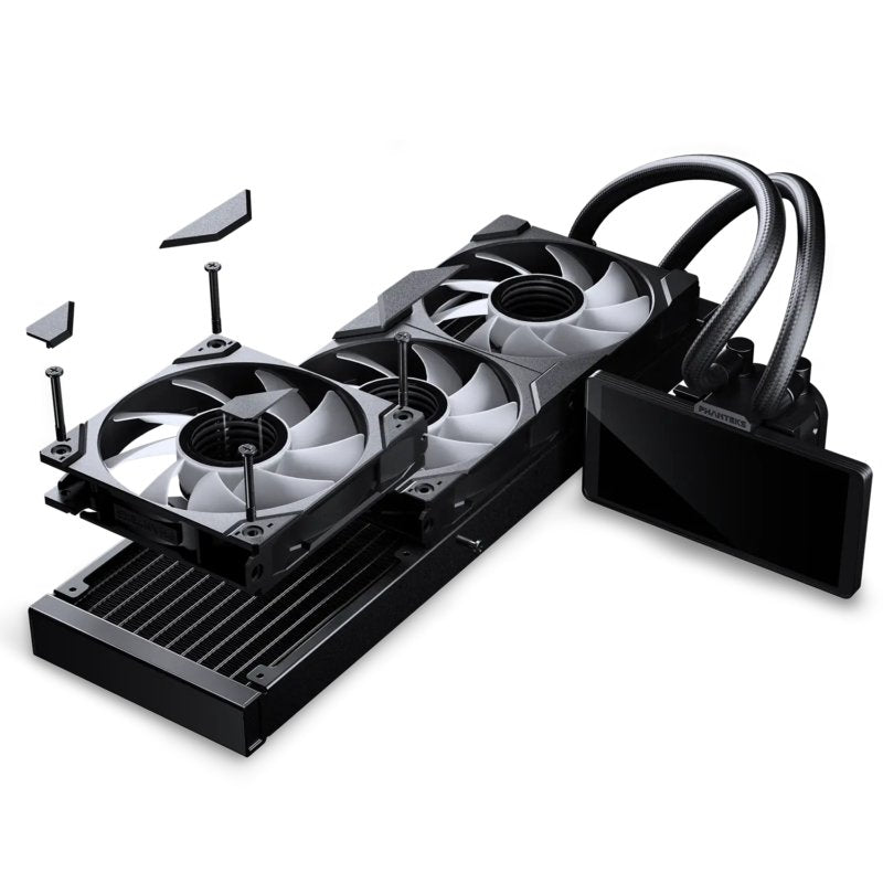 K Phanteks Glacier One 360m25 Lcd Schwarz  Aio-Wasserkühlung
