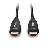 Cable Lindy  Fibra Óptica Híbrido Hdmi 2.1 8k60 Negro, 10 Metros, Cable Aoc 38510