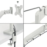 Leitz Ergo Dual Monitor Arm Gris, 1120x110x600
