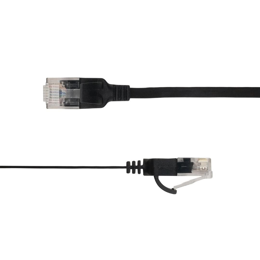 Flat U/Utp Cat6a Black 4m Awg 34/7, Pvc, 1x4mm Utp-Fl6a-00400-Blk