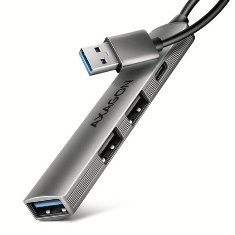 EAN 8595247909329 - Axagon HUB USB HUE-STA, 4x USB ALU STRIP hub, 1x USB-A 5Gbps, 2x USB-A & 1x USB-C 480Mbps, kabel USB-A 12 imagen 1