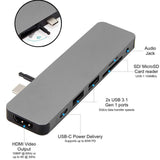 EAN 0817110013536 - Sanho HyperDrive SOLO 7-in-1 Alámbrico USB 3.2 Gen 1 (3.1 Gen 1) Type-C Gris imagen 4