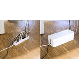 Logilink Organizador De Cables Box Plastico 400x160x135mm Blanco Kab0063