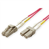 Roline Lwl-Cable 50 125m Om4, Lc Lc, Low-Loss-Stecker, Violett, 7 M