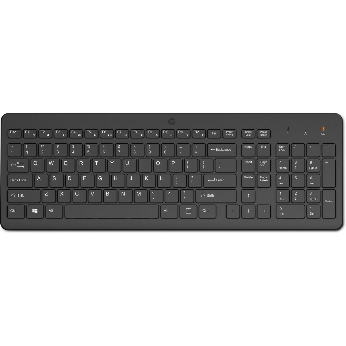 Full-Size Wireless Keyboard  With Chiclet Layout, 2.4 Ghz