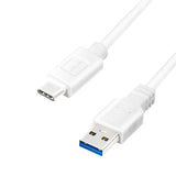 Logilink - Usb 3.2 Gen1x1 Cable, Usb-A Male To Usb-C Male, White, 1.5m