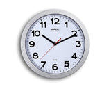Maul 9053195 Reloj De Mesa O Pared Reloj De Cuarzo Círculo Plata, Blanco