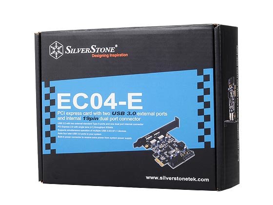 Silverstone  Ec04-E: Tarjeta Pci-E 1x Con 2 Salidas Usb 3.0 Trasera Y Dos Usb 3.0 Internas