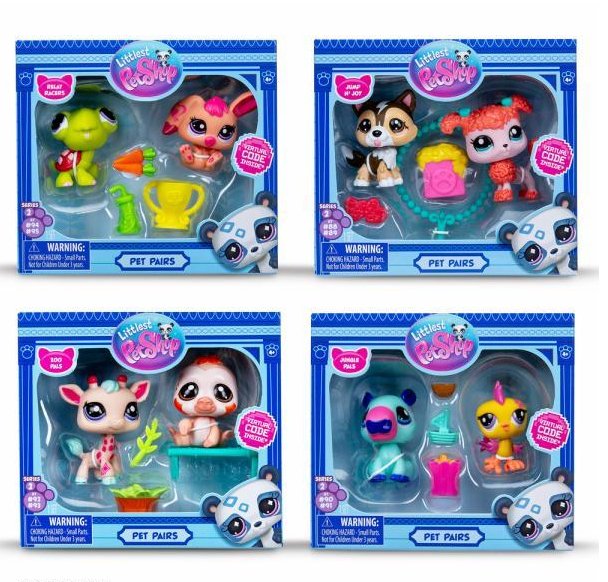 Mascotas Little Pet Shop Pack De 2 Mascotas 1 Unidad Aleatoria