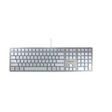 Cherry Kc 6000 Slim Teclado Usb Inglés De Ee. Uu. Plata, Blanco