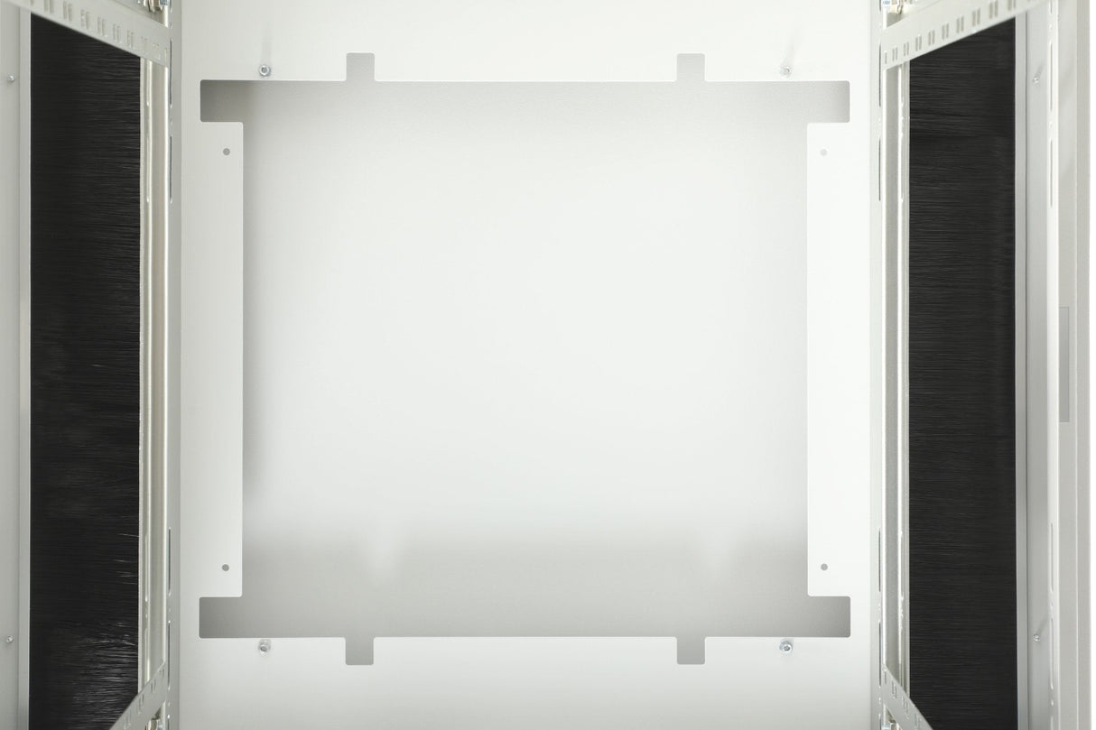 Armario De Red De 42ua Unique, 2053x800x800 Mm Puertas Perf. Dos Hojas, Sin Laterales, Gris