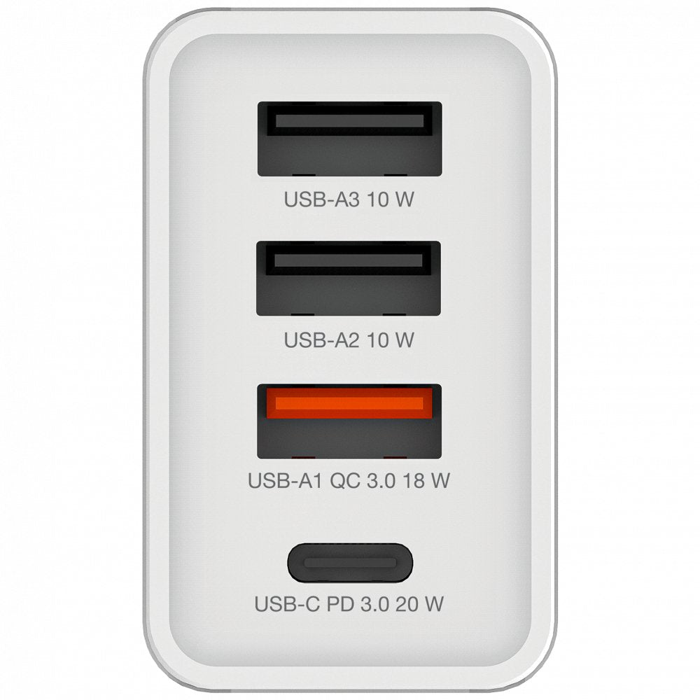 Cargador De Pared Verbatim Chr-30eu2 1xusb Tipo-C 3xusb 30w