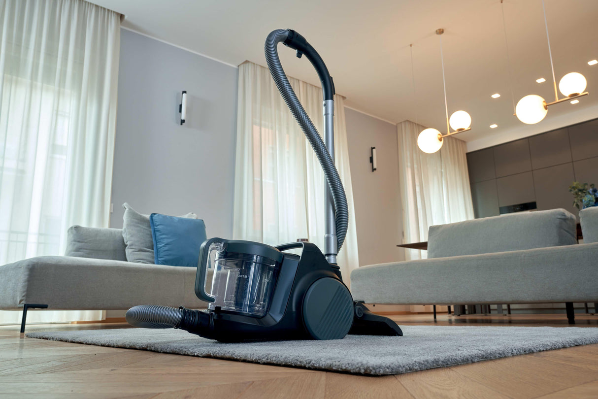 Aspiradora Hoover Hp210p 011, Sin Bolsa, Potencia 800 W, Depósito 2,5 L, Radio De Trabajo 10 M, Negra