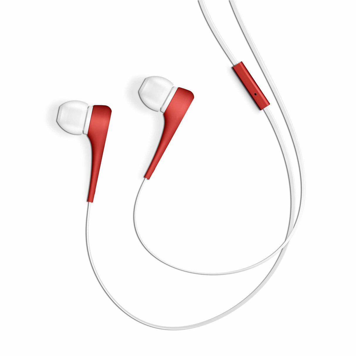 Energy Auricular Earphones Style 1+ In-Ear Flat Cable Microfono Red 446001