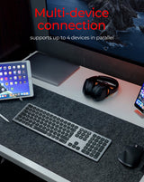 Keysonic Ksk-8023btrf, Teclado Antracita/Negro, Disposición De, Membrana Tipo X 60939