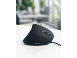 Ratón Vertical Sandberg Con Cable Usb Óptico 2400 Dpi