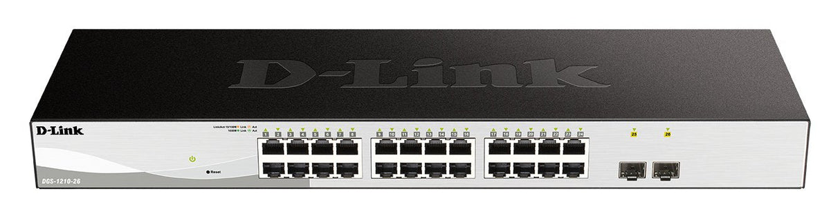 D-Link Dgs-1210-26 Switch Gestionado L2 Gigabit Ethernet (10/100/1000) 1u Negro, Gris