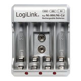 Logilink Pa0168 Cargador De Batería Ni-Mh/Ni-Cd Aa/Aaa/9v