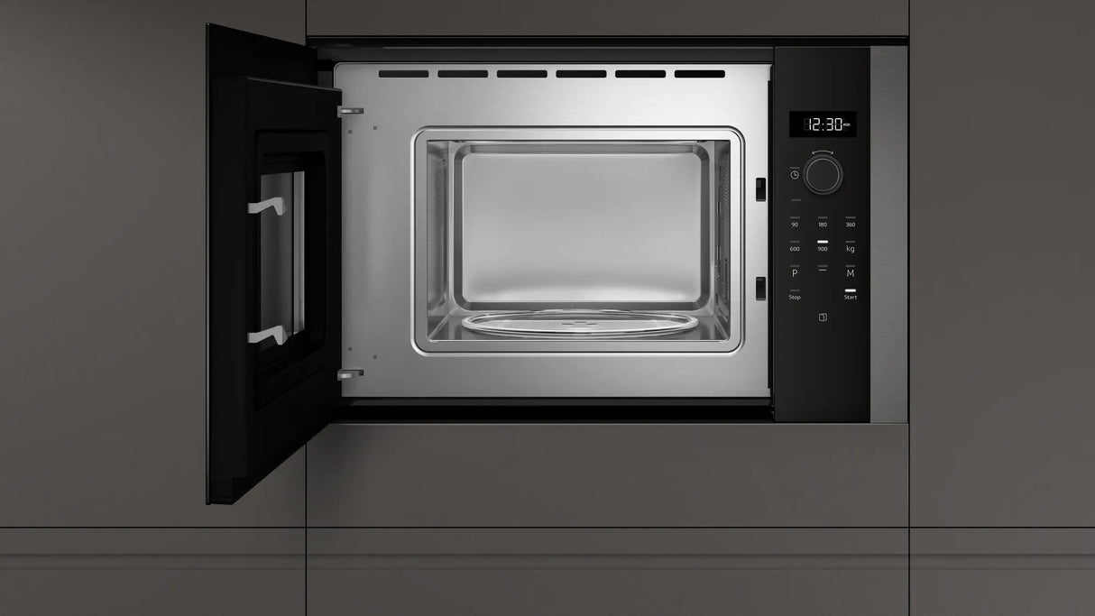 Microondas Neff Hlagd53g0 N50  Con Grill, Bisagras De Puerta A La Izquierda Hlagd53g0 Negro/Gris