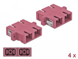 Lwl Kupplung Sc Duplex Buchse Zu Sc Duplex Buchse Multimode 4 Stück Violett