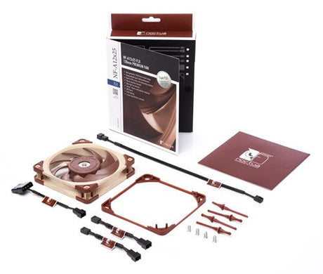 EAN 9010018100389 - Noctua NF A12x25 FLX Carcasa del ordenador Ventilador 12 cm Beige, Rojo imagen 5