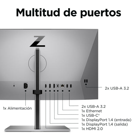 EAN 5715063348888 - HP Z24m G3 QHD Conferencing Display pantalla para PC 60,5 cm (23.8") 2560 x 1440 Pixeles Quad HD LCD Plat imagen 3