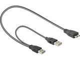 Delock Cable Usb 3.0 Typ A Macho + Usb Typ A Macho > Usb 3.0 Typ Micro-B