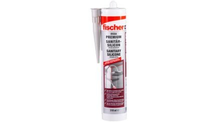 Fischer Silicona Sanitaria Dssa W 310ml, Sellante 53101
